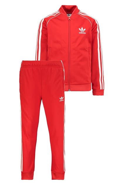 roter adidas jogginganzug|Rot .